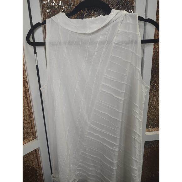 Habitat Clothes To Live In White Sleeveless Top Small Cotton Linen Blend - Picture 7 of 13